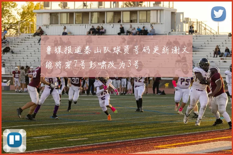 鲁媒报道泰山队球员号码更新谢文能将穿7号彭啸改为3号